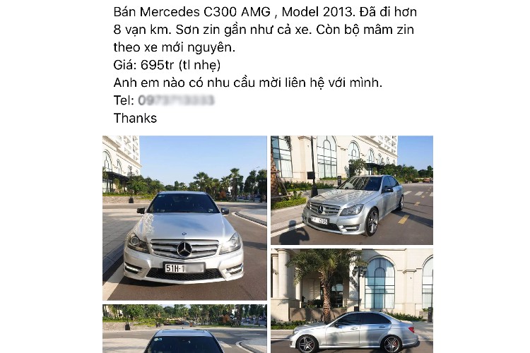 Co nen mua Mercedes-Benz C300 AMG 2013 chi 695 trieu o Sai Gon?-Hinh-3