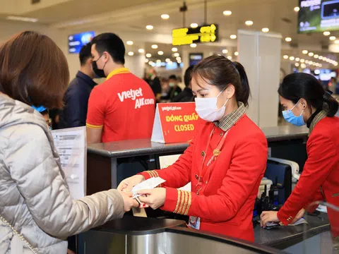 Vietjet tặng khách hàng voucher may mắn