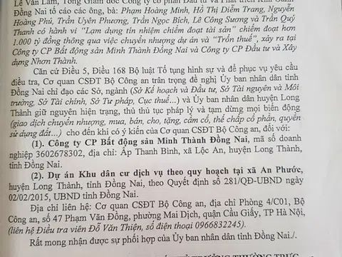 Vì sao Bộ Công an đề nghị phong tỏa giao dịch nhiều khu đất liên quan con chủ Tập đoàn Tân Hiệp Phát?