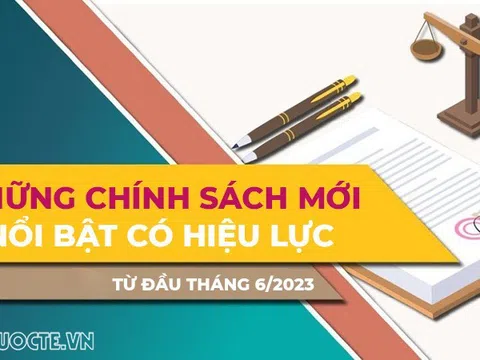 Điểm danh những chính sách mới nổi bật có hiệu lực từ đầu tháng 6/2023