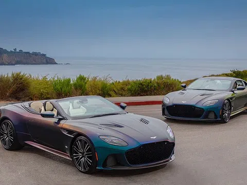 "Soi" màu sơn độc bộ đôi siêu xe Aston Martin DBS Superleggera