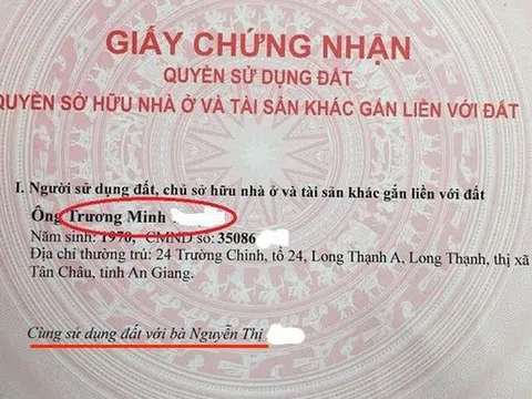 Sổ đỏ đứng tên tối đa bao nhiều người?