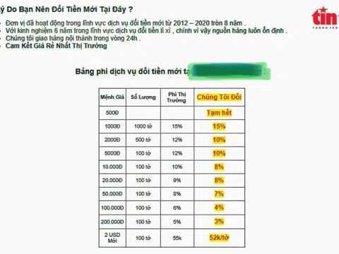 Đổi tiền lẻ ‘vào mùa’, cảnh giác nhận phải giấy lộn