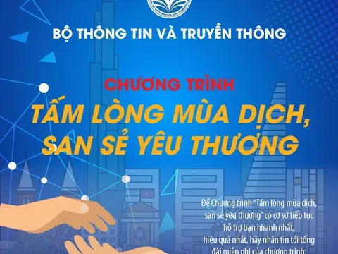 Bộ Thông tin và Truyền thông tổ chức chương trình “Tấm lòng mùa dịch, sản sẻ yêu thương” với kinh phí 160 tỷ đồng cho người lao động tự do