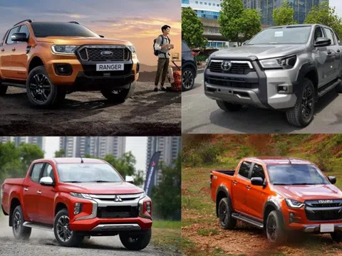 Doanh số xe bán tải: Ford Ranger dẫn đầu, Toyota Hilux ế vì khan hàng