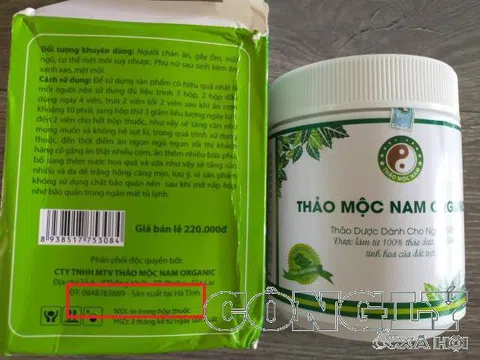 Thực phẩm chức năng Thảo Mộc Nam Organic: Giả thuốc tăng cân để “qua mặt” người tiêu dùng